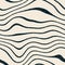 Vector Seamless Navy White Wavy Distorted Lines Retro Grunge Pattern