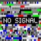 Vector Seamless No Signal Broken TV Digital Glitch Distortion Pattern