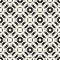 Vector seamless pattern, abstract geometric monochrome texture.