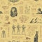 Vector seamless pattern on the Ancient Egypt theme