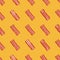 Vector seamless pattern with bacon slices