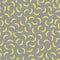 Vector seamless pattern of bananas in the colors of the year 2021. Ultimate gray and Illuminating yellow. Template design for gift