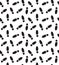 Vector seamless pattern of boot foot print