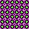 Vector seamless pattern. bright, poisonous, purple, pink, green, rhombus, square, circle, textiles. Modern stylish