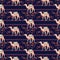 Vector seamless pattern with camels and oriental decorative motifs.