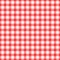 Vector Seamless pattern. Cell background red color fashion cloth cage. Abstract checkered backdrop on white.