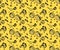 Vector seamless pattern with cheese holes in a primitive manner
