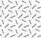 Vector seamless pattern of colored knife