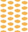 Vector seamless pattern of colored squash