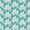 Vector seamless pattern with contour leaves and red berries of Ilex or European Holly on the turquoise background.