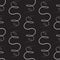 Vector seamless pattern with curls.Modern stylish texture