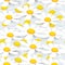 Vector seamless pattern with cute daisies background