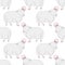 Vector Seamless Pattern with Cute Sheep Vector Lamb. Sheep Seamless Pattern Vector Illustration.