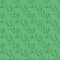 Vector seamless pattern. Diagonal green floral branches with leaves on green background.