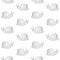 Vector seamless pattern of doodle sketch snail