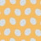 Vector seamless pattern with easter eggs with floral ornament on delicate orange background