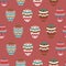 Vector seamless pattern with Easter eggs. pink background