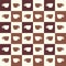 Vector seamless pattern with espresso cups