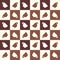 Vector seamless pattern with espresso cups