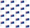 Vector seamless pattern of flat Australian flag