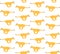 Vector seamless pattern of flat running lioness