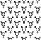 Vector seamless pattern of flat transsexual symbol