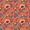 Vector seamless pattern with  floral ornament in ethnical Indian style. pattern for printing on fabric, wrapping paper