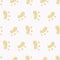 Vector seamless pattern with footprints. white background