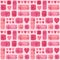Vector seamless pattern of gift boxs. Colorful presents. Surprise. Background for Valentine`s day