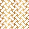 Vector seamless pattern. Gold basketweave. Repeated pattern basket weave. Repeating golden interlace texture. Background braiding.