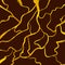 Vector Seamless Pattern, Gold Kintsugi Crack Background Template, Broken Marble Effect, Foil Glittering