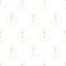 Vector seamless pattern with gold wedding monogram of initials k and e