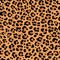 Vector seamless pattern of golden leopard skin print.