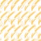 Vector seamless pattern with golden ripe ear of wheat.