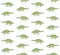 Vector seamless pattern of green ankylosaurus