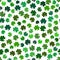 Vector seamless pattern with green shamrock, symbol of st. Patri