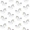 Vector seamless pattern of hand draw unicorn float