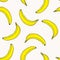 Vector seamless pattern with hand drawn bananas