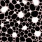 Vector seamless pattern with hand drawn bold circles stones blobs