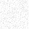 Vector Seamless Pattern, Hand Drawn Bubbles, Underwater Doodle Illustration, Black and White Image.