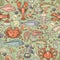 Vector seamless pattern of hand drawn colorful seafood icon.