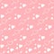 Vector seamless pattern hearts. Stylish hipster texture.