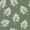 Vector seamless pattern with high detail wormwood