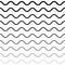 Vector seamless pattern, horizontal wavy lines
