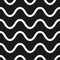 Vector seamless pattern, horizontal wavy lines, curves, waves.