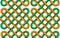 Vector seamless pattern of intersected braided cords