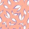 vector seamless pattern of leaves with lilac shadow . For fabrics, textiles, clothing