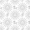 Vector seamless pattern with linear suns and roses on white. Esoterical endless illustration with outline object
