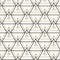 Vector seamless pattern. Modern stylish texture. Repeating geometric background with linear triangles with an ethnic