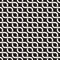 Vector seamless pattern. Monochrome bold wavy stripes background. Decorative geometric interlaced lines.